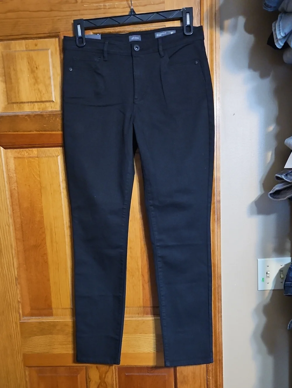 J.jill Slim Ankle Straight Black Denim High-Rise Jeans-NWT
